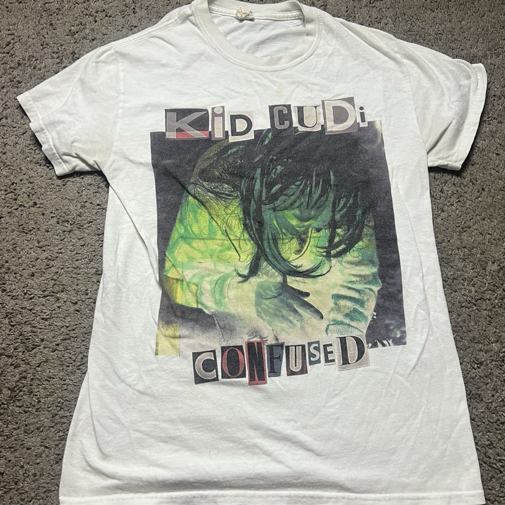 Vintage 2015 Kid Cudi Confused Tour Black Womens Small‎ T-Shirt